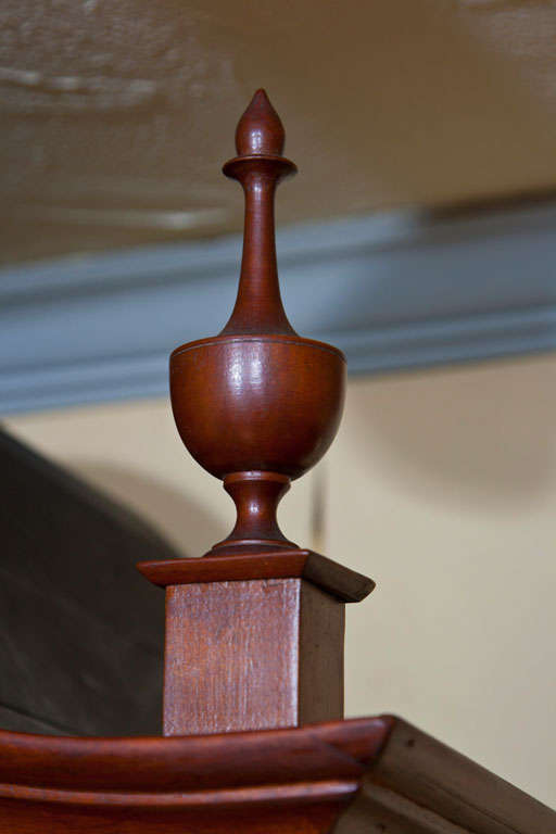 18th Century and Earlier New England Cherry Bonnet Top High Chest