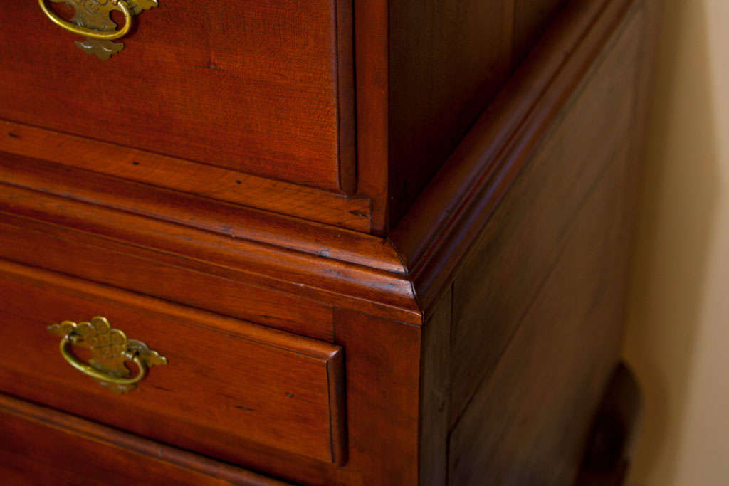New England Cherry Bonnet Top High Chest 6