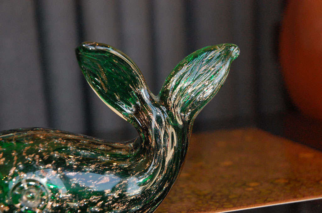 Italian Murano Glass Fish Sculpture.