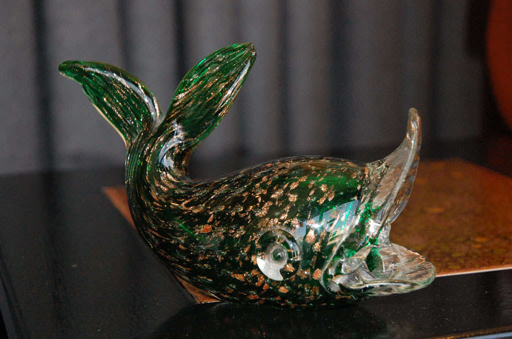 Murano Glass Fish Sculpture. 1
