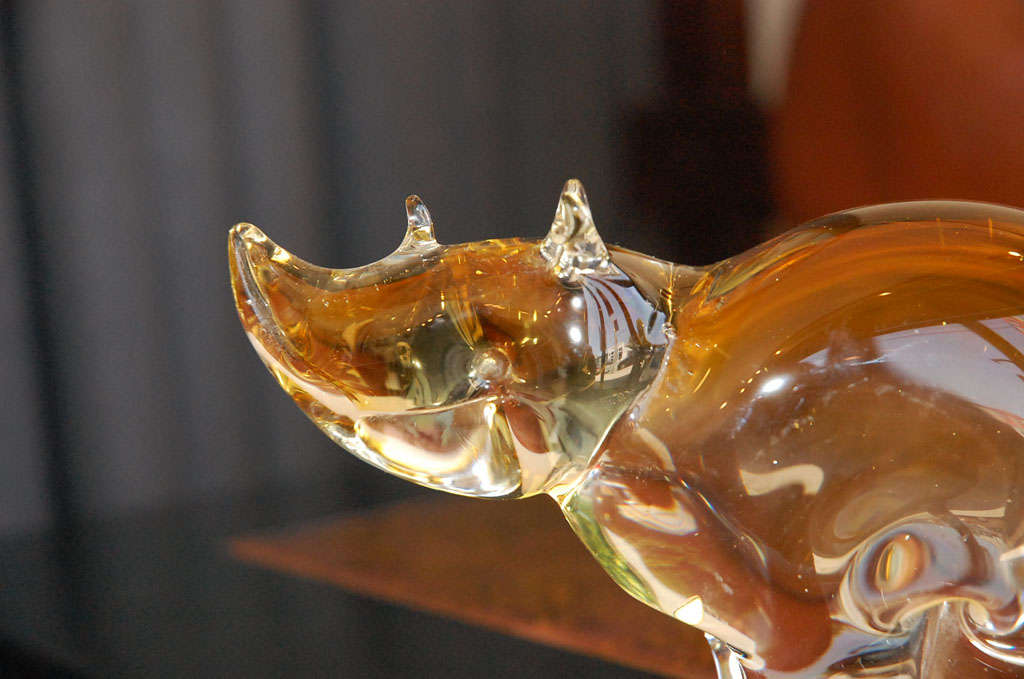 Murano Glass Rhino. For Sale at 1stDibs