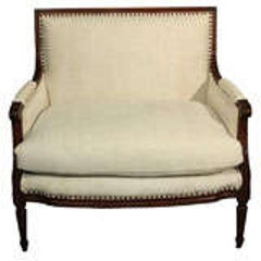 French Linen Loveseat 8