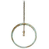 industrial blue tire rim light fixture