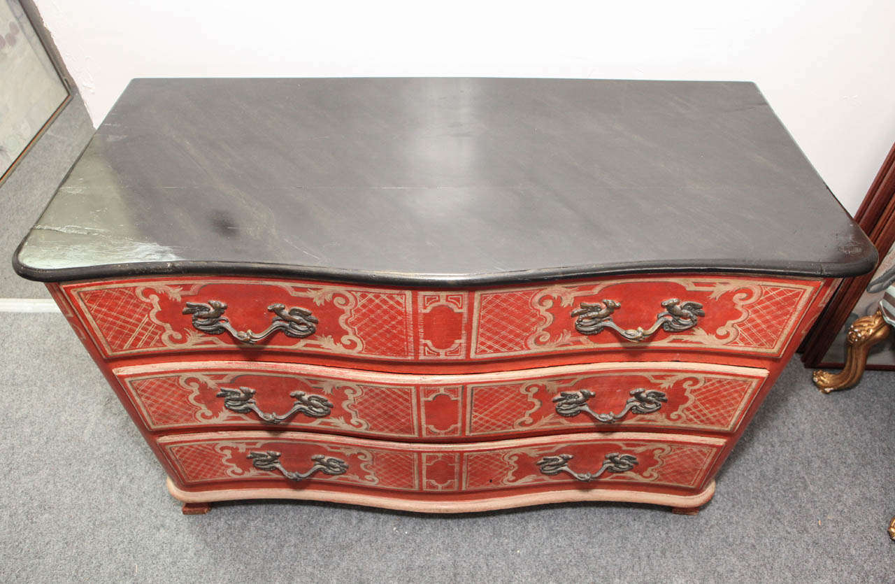 19th Century, Hand Painted, French Commode 1