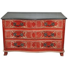 19th Century, Hand Painted, French Commode