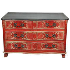 19th Century Hand-Painted Commode 2