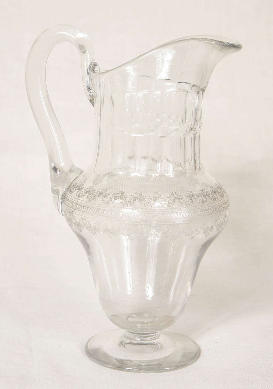 Five 19th Century Glass Pitchers 2