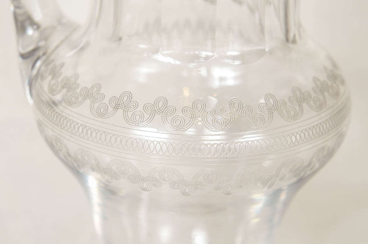 Five 19th Century Glass Pitchers 3