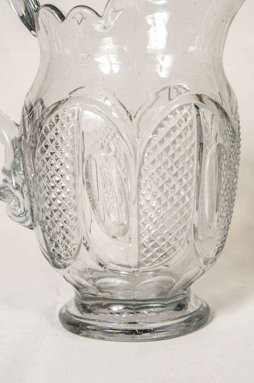Five 19th Century Glass Pitchers 5