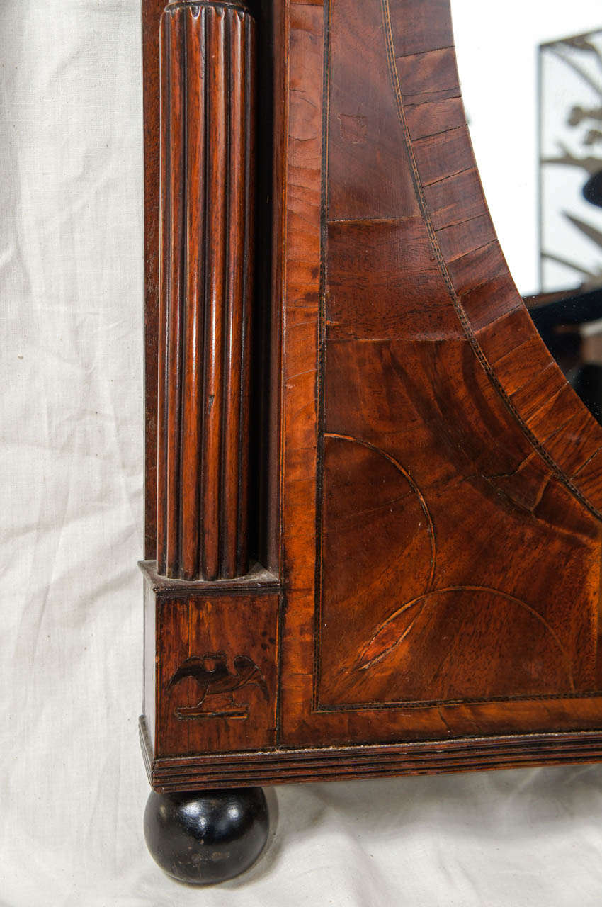 American 19th Century Mirror with Intricate Marquetry For Sale 3