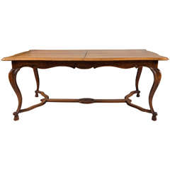 Early 20th Century French Country Fruit Wood Dining Table