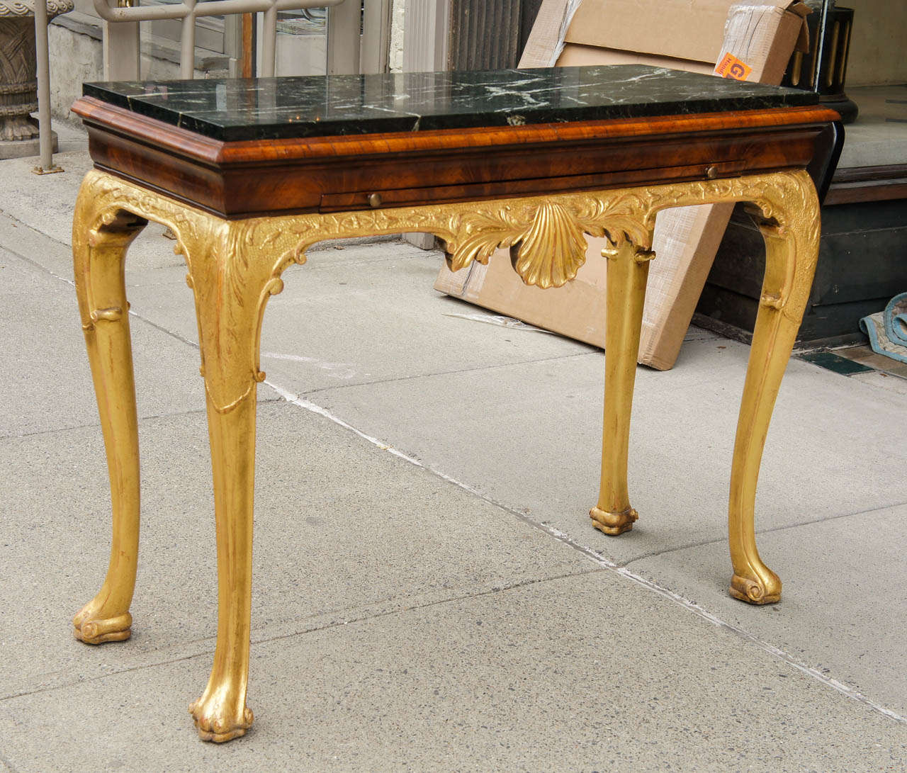 Very Fine 19th Century Queen Anne Console Table For Sale at 1stdibs