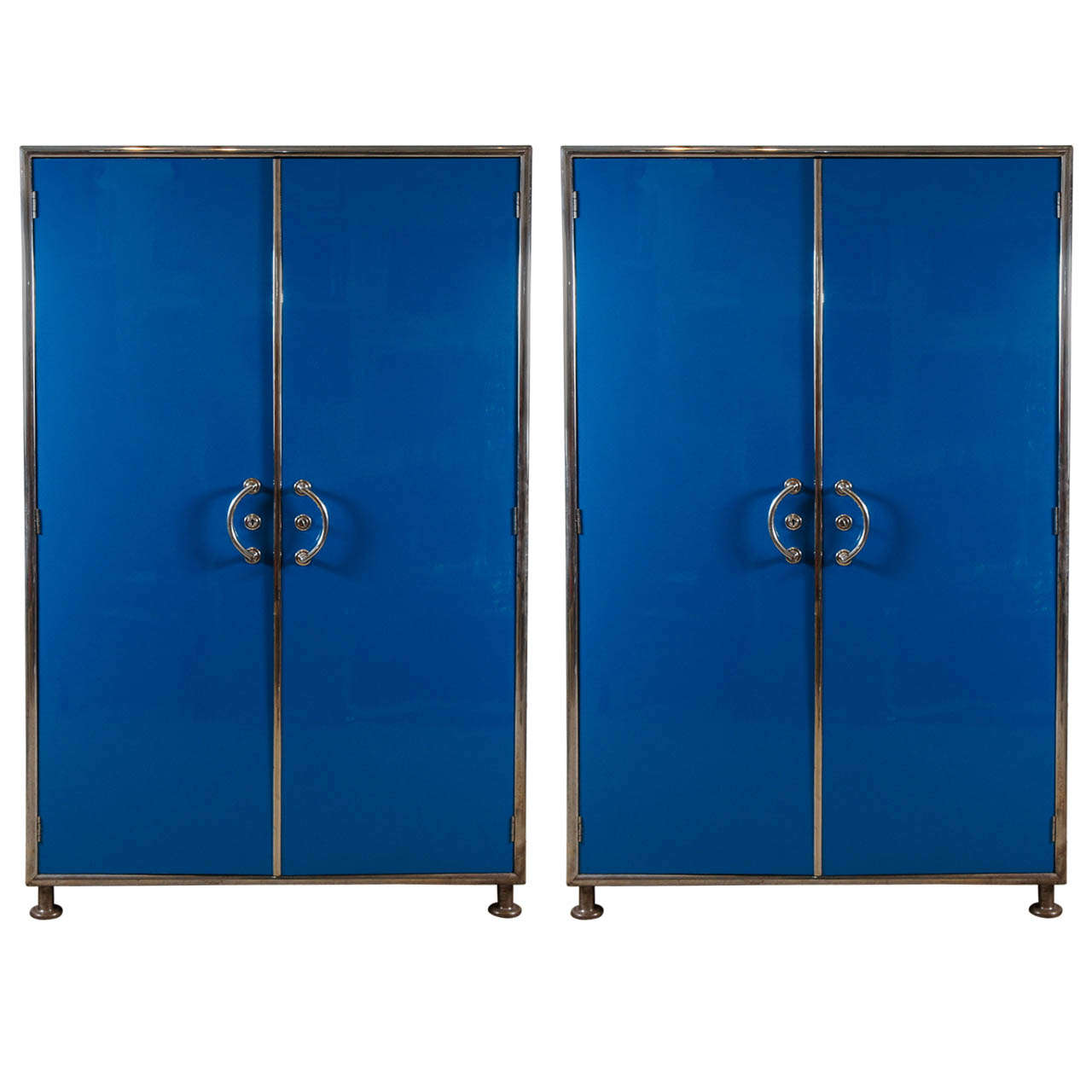 A Pair of Wardrobe Cabinets by Rudolf Vichr