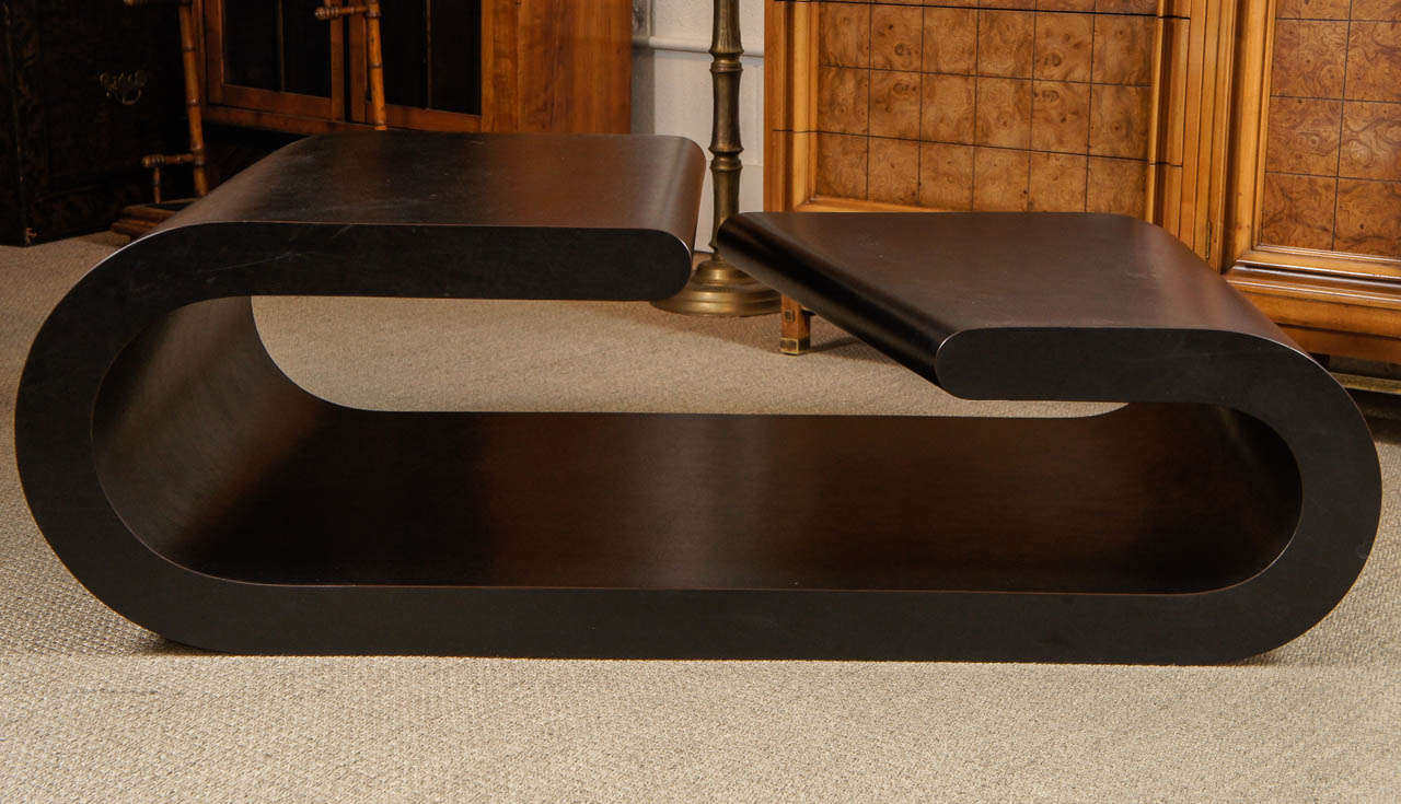 American A Chic Black Coffee Table