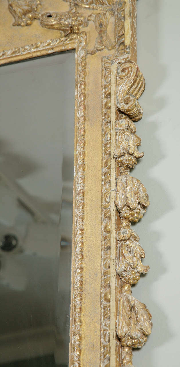 British Finely Carved and Well-Detailed Giltwood George II Pier Mirror
