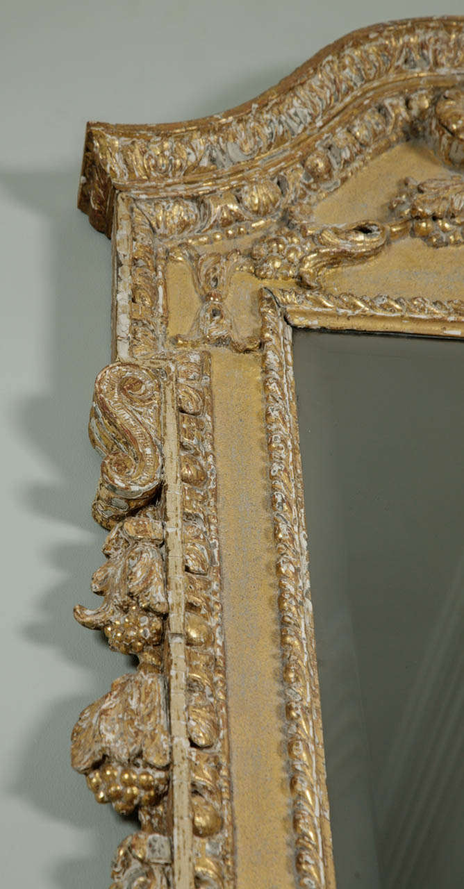 Finely Carved and Well-Detailed Giltwood George II Pier Mirror 1