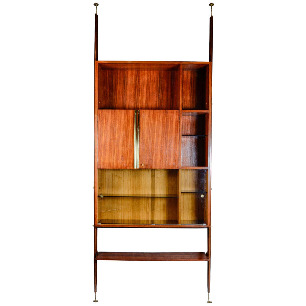 1950s Italian Bookshelf in the Style of Osvaldo Borsani For Sale