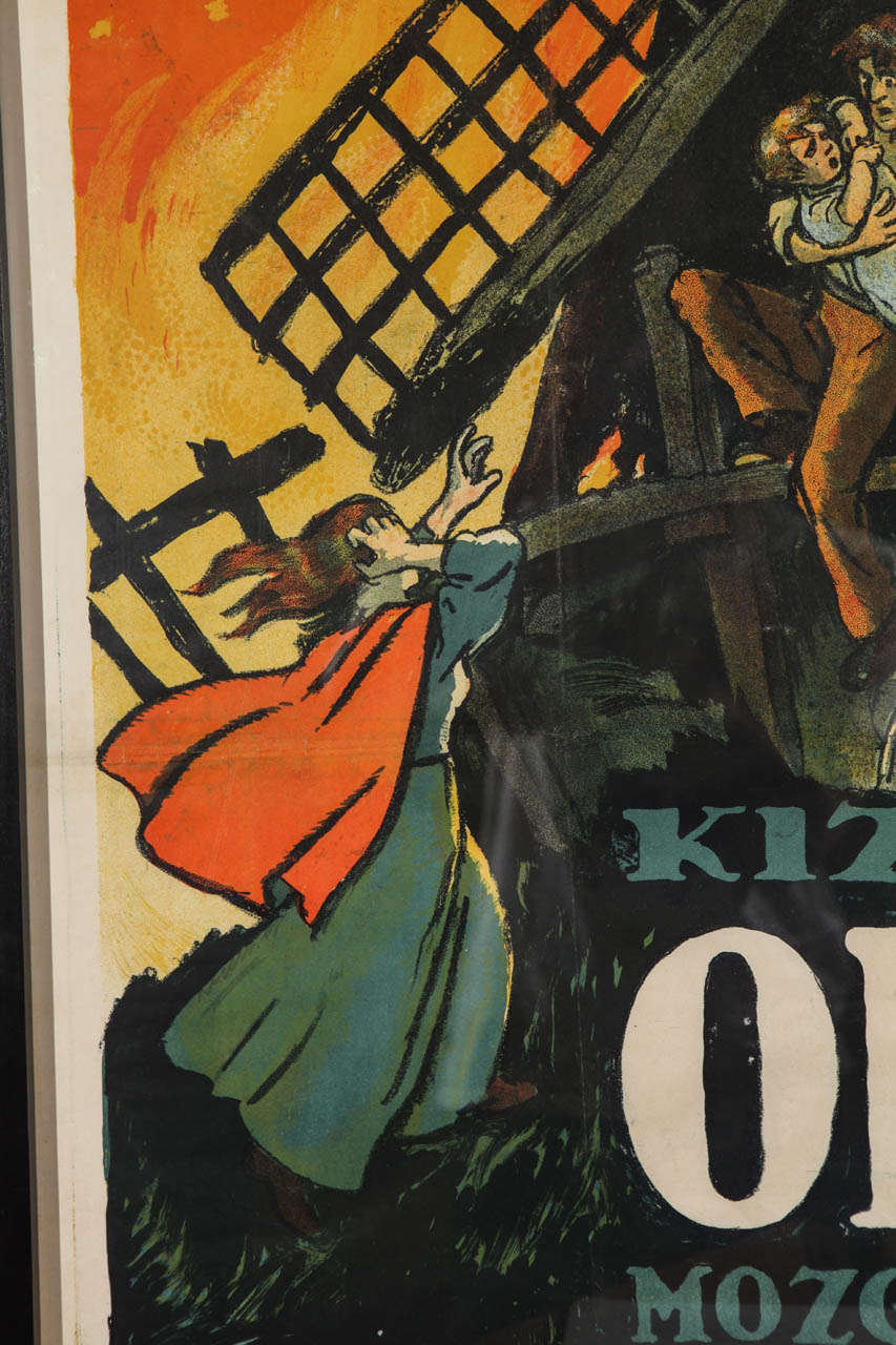 Original Lithograph of Hungarian Film Poster For Sale 2