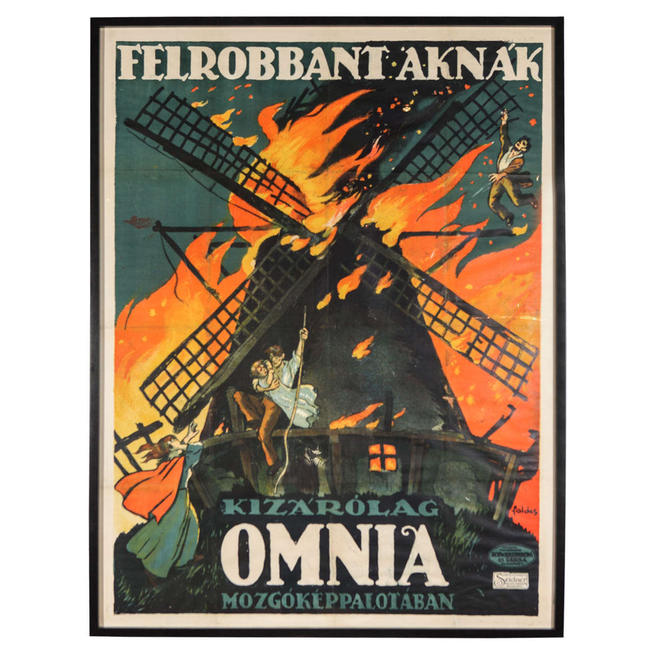 Original Lithograph of Hungarian Film Poster For Sale
