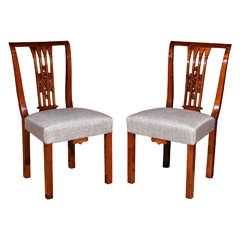 Pair of Hungarian Secessionist Chairs by Lajos Kozma