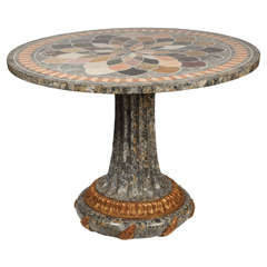 Neoclassical Style Parcel Gilt & Marble Specimen Table
