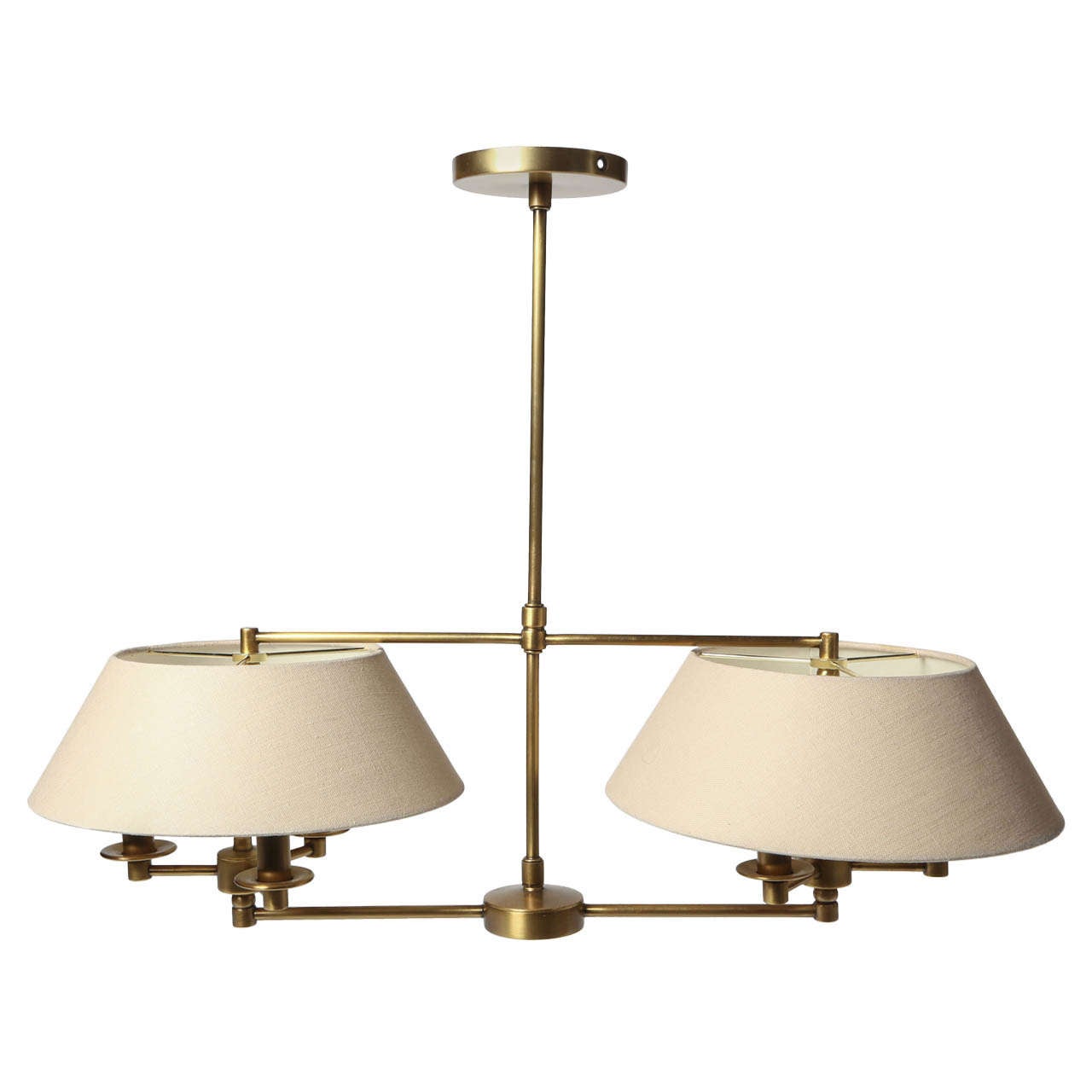 Brass Double Arm Pendant