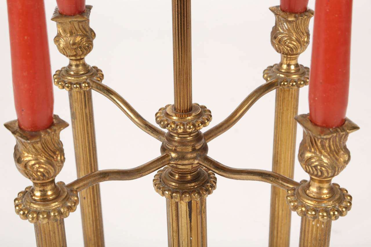 Bouillotte Brass Table Lamp In Good Condition In Los Angeles, CA