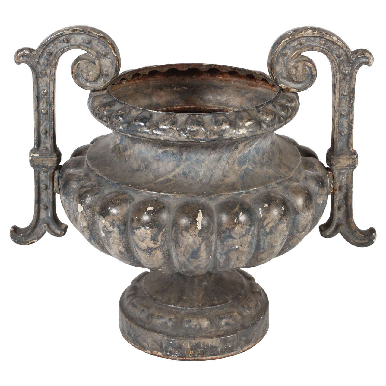 Cast Iron French Urn For Sale