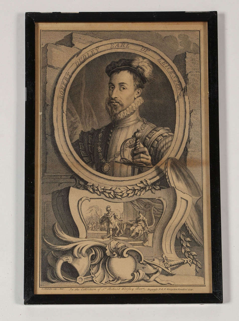 British Set of Eighteen Copperplate Engravings, Illustrious Persons of Great Britain For Sale