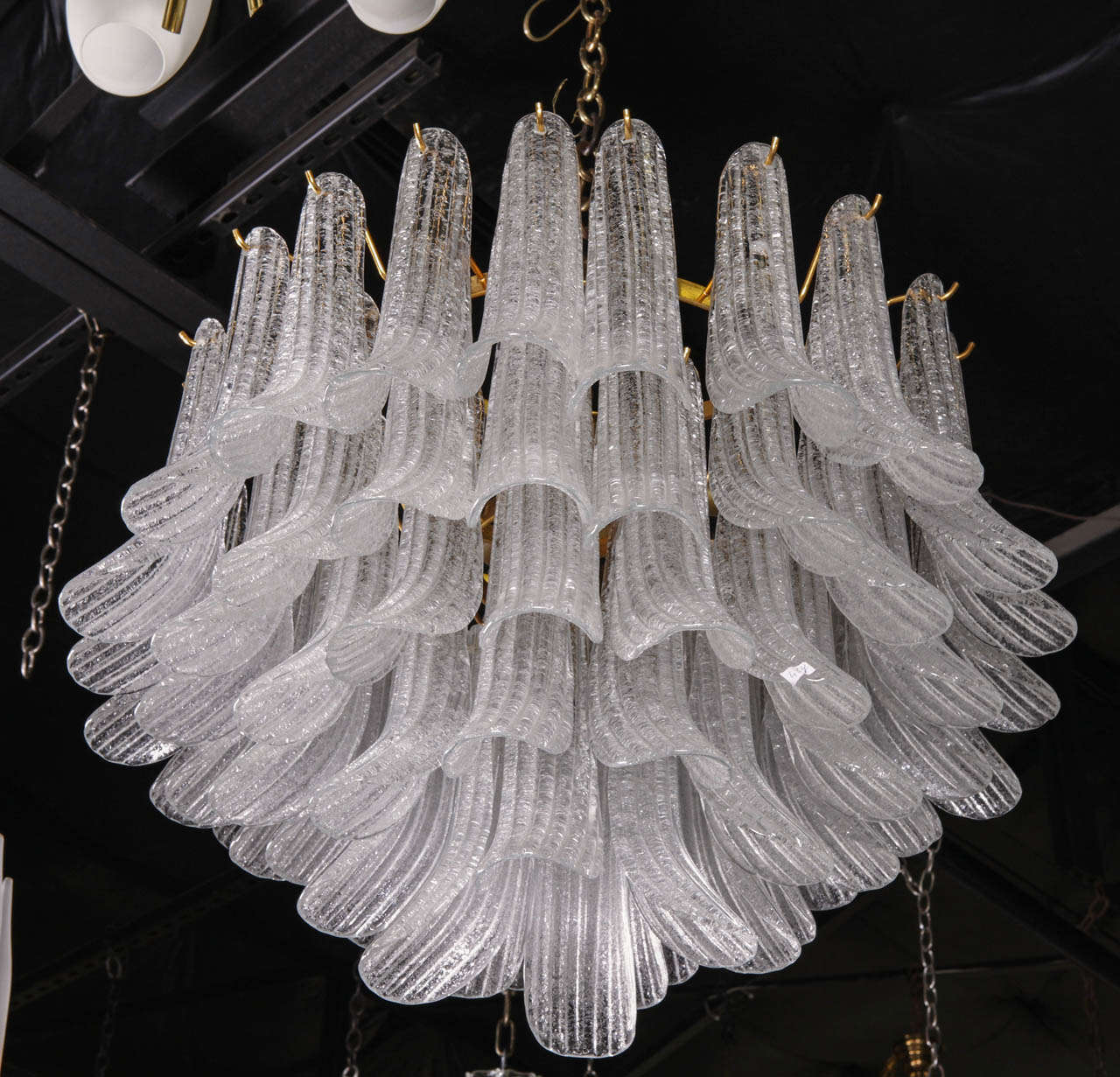 Murano glass chandelier by Mazzega, circa 1970