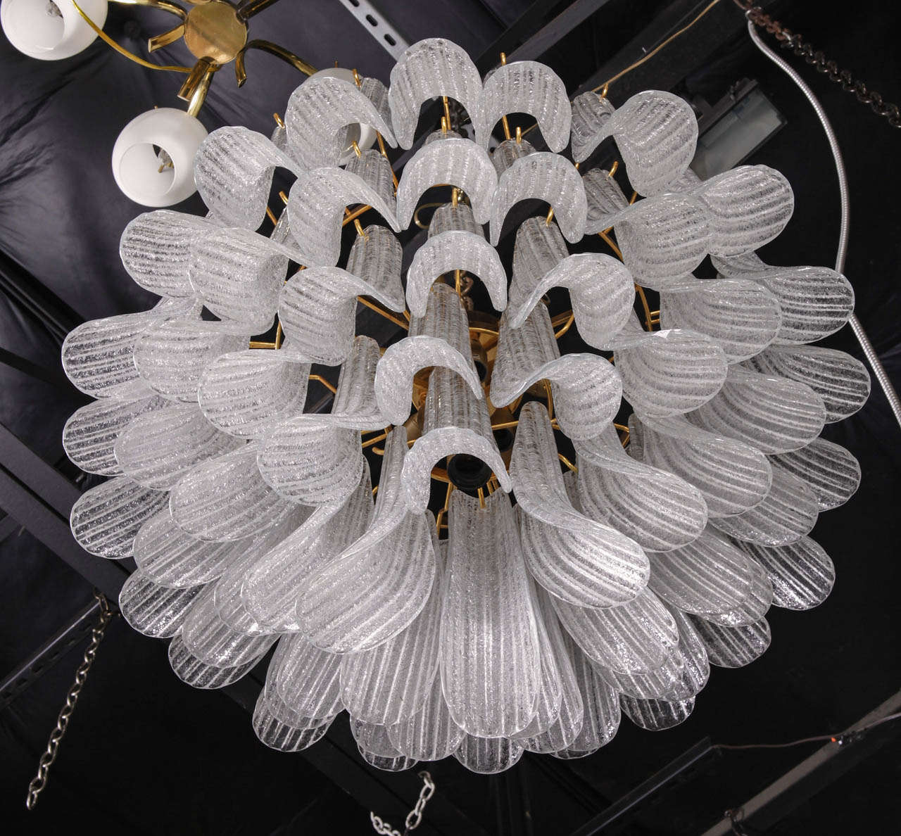 Late 20th Century Murano Glass Chandelier by Mazzega