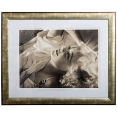 Framed Archival Pigment Print of Jean Harlow, George Hurrell, 1936