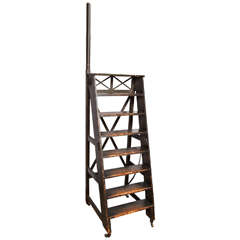 Painted Pine Library Steps