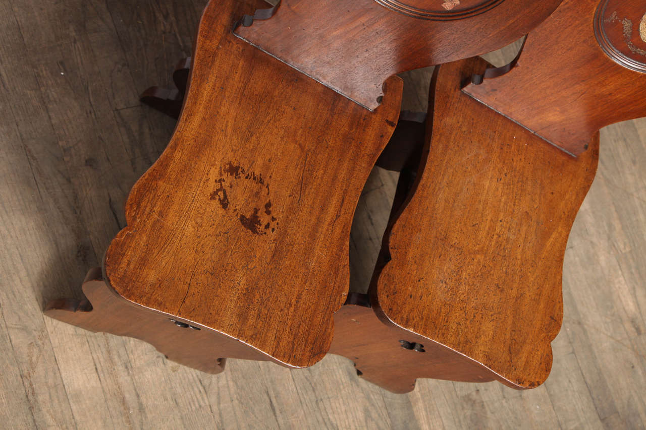 Pair of Mahogany Hall Chairs 1