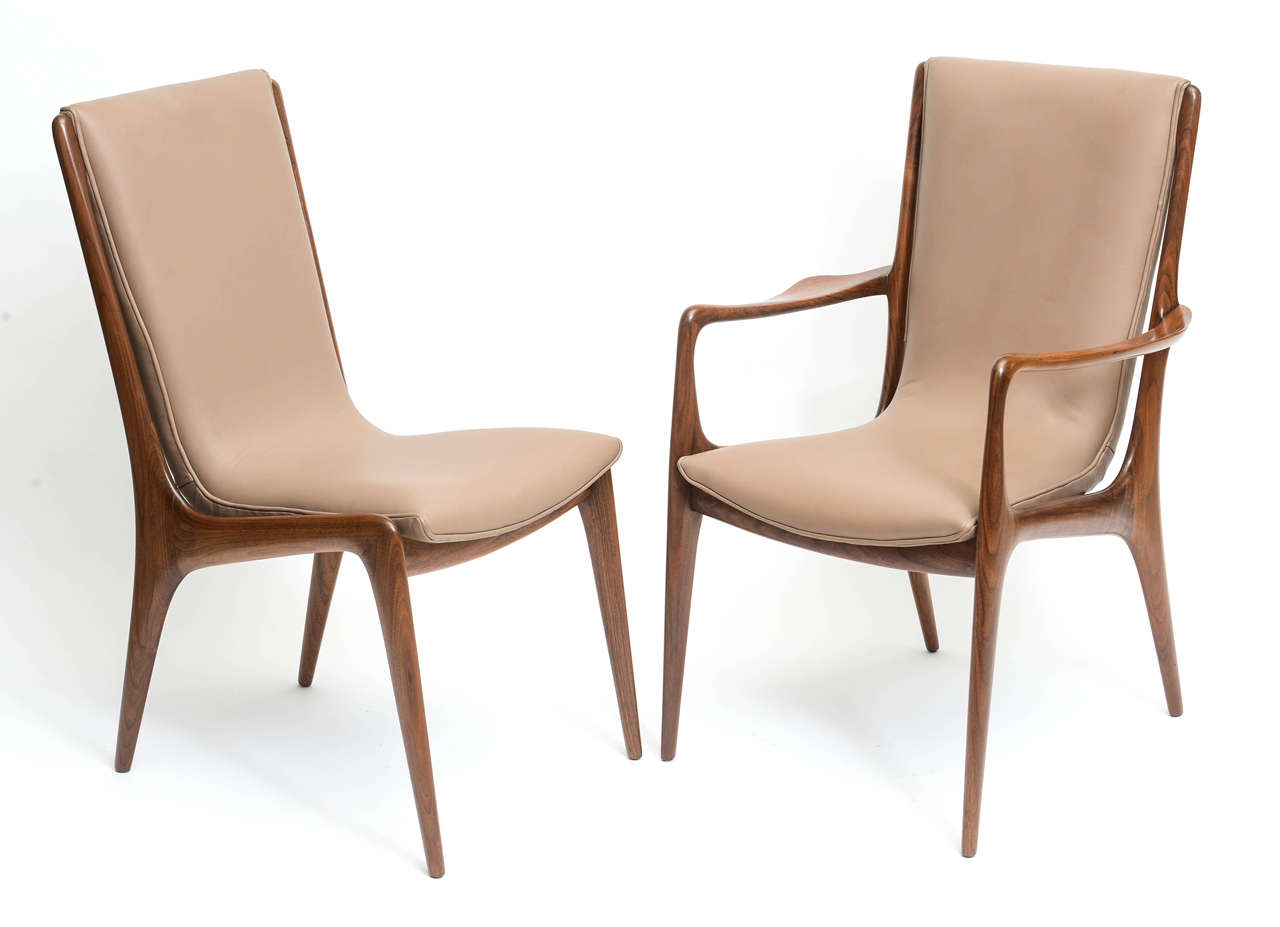 Mid-20th Century Set of Six American Modern, Vladimir Kagan Sculptura Chairs, 1950s