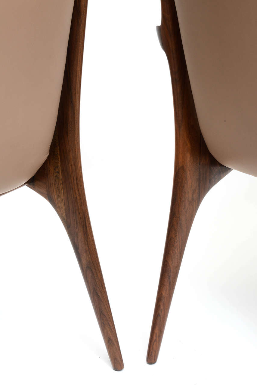 Set of Six American Modern, Vladimir Kagan Sculptura Chairs, 1950s 4