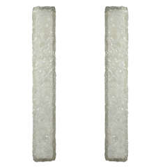 Pair of Large Textured Resin Sconces