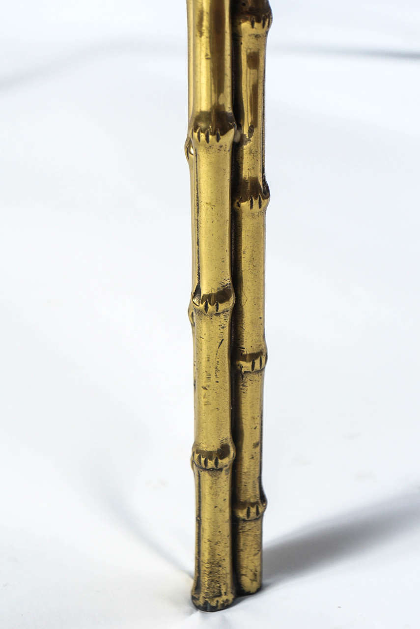 Agate, Marble and Brass Round Cocktail Table 1