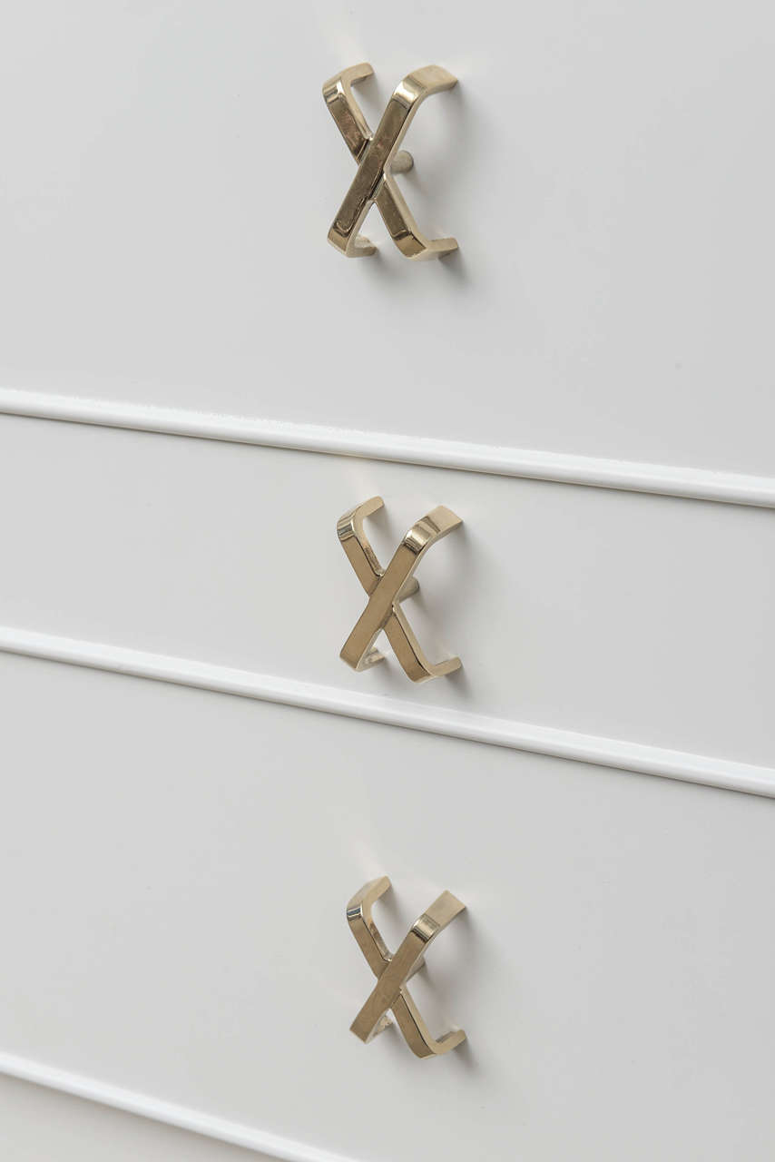 Mid-20th Century Paul Frankl Midcentury Classic Modern X-Pulls Dresser For Johnson Furniture
