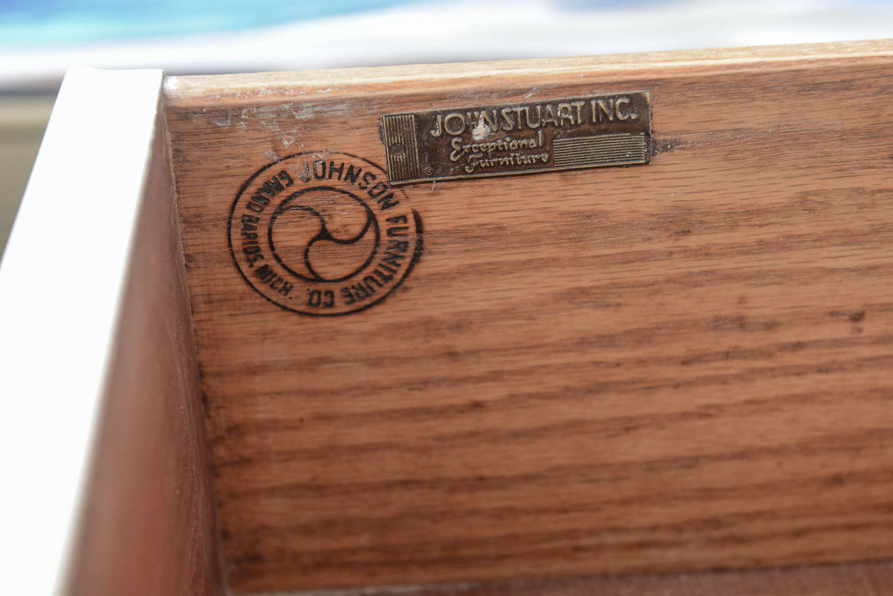 Paul Frankl Midcentury Classic Modern X-Pulls Dresser For Johnson Furniture 1