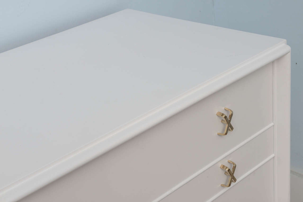 Paul Frankl Midcentury Classic Modern X-Pulls Dresser For Johnson Furniture 2