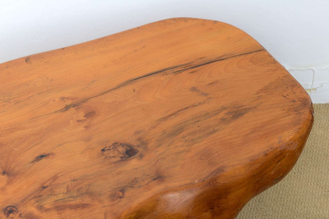 Mid-Century Modern Mid Century Modern Solid Wood Alexandre Noll style Organic Sculptural Table  For Sale