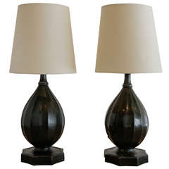 A Pair Of Just Andersen Lamps, Denmark 1930