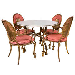 Set of four chairs and Table by Niccolini