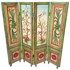 Chamber Screen In the manner of Fornasetti, Italy circa 1960