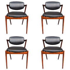A Set of Four Danish Chairs by Kai Kristiansen