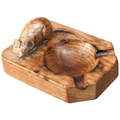 A Robert "Mouseman" Thompson Oak ash tray