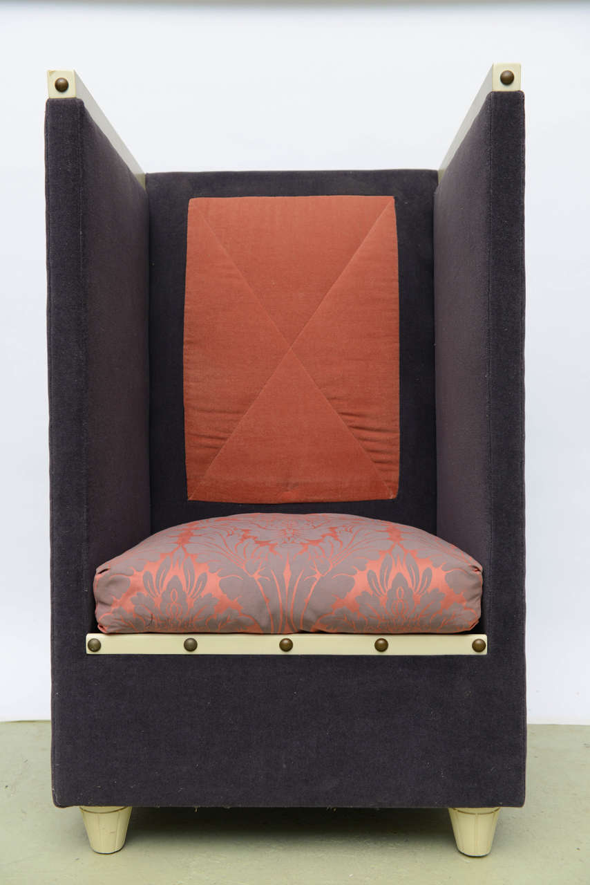 Upholstery Ronn Jaffe’s Limited Edition Iconic Pair Throne Chairs For Sale