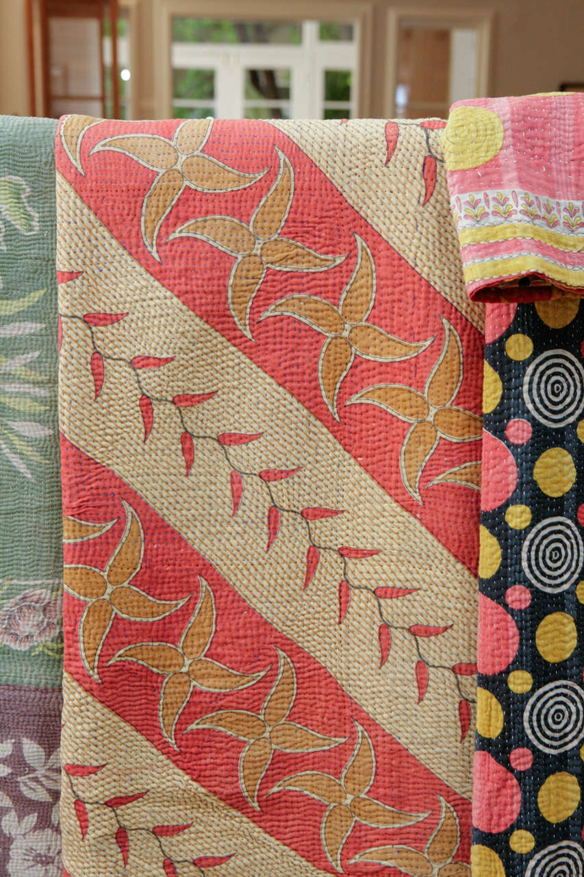 Kantha Gypsy Quilts In Good Condition In Los Angeles, CA