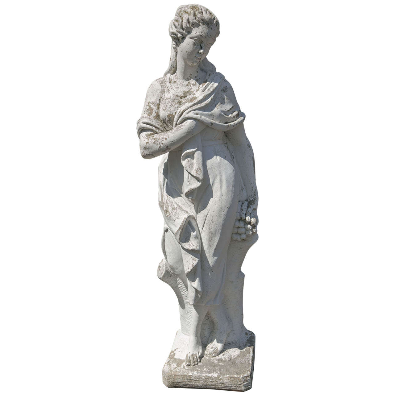 Classical Garden Statue of a Woman For Sale at 1stDibs